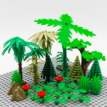 MOC-figura de bloques de construcción de árbol de ciudad, accesorios creativos, césped militar, flor, hoja de arbusto, Juguetes DIY para niños 2024 - compra barato