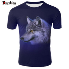 2019 Men Clothes 3D Print Wolf T-Shirt Men Summer Casual Short Sleeve Summer Cool Tops Tees O-Neck Tshirt Male 3D Wolf T-shirt 2024 - buy cheap