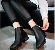 New fashion black andred Autumn Winter Women Boots Suede Female Side Zipper black Boots Vintage Fashion Ankle Boots 2024 - buy cheap
