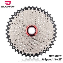 Bolany bicicleta mtb 10 velocidade cassete roda dentada 11-42t ampla relação mountain bike roda livre para peças do sistema shimano 2024 - compre barato