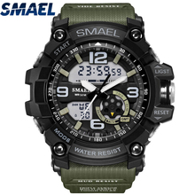Mens Watches Top Brand Luxury SMAEL LED Digital Watch Men Sport Military S Shock Resistant Analog Quartz Watch Relogio Masculino 2024 - buy cheap