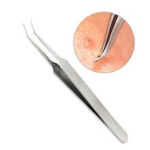 3 pcs Practical Acne Needle Tweezers Blackhead Pimples Removal Pointed Bend Gib Head Face Care Tools Comedone Acne Extractor new 2024 - buy cheap