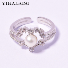 YIKALAISI 4-5mm pearl jewelry 100% genuine natural freshwater pearl for girls for women 925 Sterling Silver Rings 2024 - buy cheap