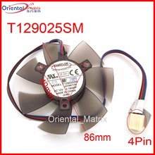 T129025SM 9225 86mm 40x40x40mm 12V 0.18A For ASUS SilentKnight Graphics Card Cooler Cooling Fan 4Wire 4Pin 2024 - buy cheap