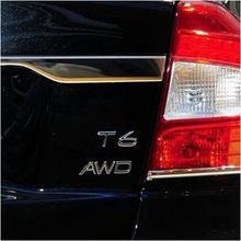 AWD T5/T6 modelo de coches con revestimiento de Metal, pegatinas decorativas para parte trasera de la tapa del maletero, para volvo v60, s60, xc60, s80, v40, xc90, xc40 2024 - compra barato
