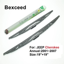 Wiper Blade For JEEP Cherokee 2001~2007 19"+19" Bexceed of Car Windshield Windscreen 2024 - buy cheap