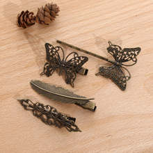 1 PC Vintage Beautiful Hair Clip Crown Butterfly Leaves Metal Hairpin Girls Bobby Pin Fashion Women Hair Styling Accessories 2024 - buy cheap