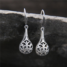 2018 Limited Brinco Water Droplets Form Hollow Out The Earrings Thai National Wind Restoring Ancient Ways Of Earring Allergy 2024 - buy cheap