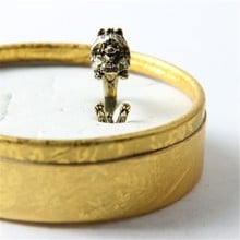 Новые винтажные тибетские собака мастифф кольца золотого и серебряного цвета обещающие кольца для женщин девушек World Of Warcraft Aros Overwatch 2024 - купить недорого