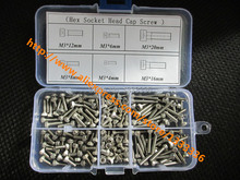 180 pçs/set M3 Series Acessórios Kits de Parafusos de Aço Inoxidável Hex Cabeça de Soquete Parafuso M3X4/6/8/12/16/20mm 2024 - compre barato