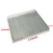 can be customized High power heat dissipating aluminum profile 130*130*17MM radiator environmental protection heat sink 2024 - buy cheap