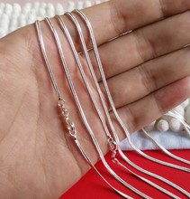 Thick Long Silver Chain 925 Snake Chain 40 45 50 55 60 CM 2MM Silver Chains Necklace Women Men 2024 - buy cheap