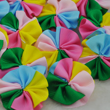 20pcs Colorful Grosgrain Ribbon Flower Appliques wedding Sewing Crafts B220 2024 - buy cheap