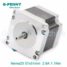 NEMA23 CNC stepper motor 57X51mm 2.8A 1.1N.m stepping motor 157Oz-in NEMA23 for CNC Router engraving machine for 3D printer 2024 - buy cheap