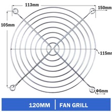 30pcs set Gdstime Brand New Metal Steel 120mm 12cm Fan Protector Finger Guard Grill Net 2024 - buy cheap