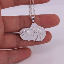 hzew love necklaces two unicorns in love pendant necklace unicorn necklaces 2024 - buy cheap