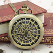 50pcs/lot DHL Free Shipping Bronze Hollow Pocket Watch High Quality Watch Necklace  Gift Watch Factory Price  Wholesale 2024 - buy cheap