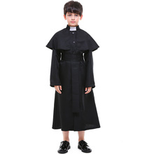 Disfraz Medieval de monje renacentista, ropa de Dios, Padre y sacerdote, traje de monja para fiesta de Halloween 2024 - compra barato
