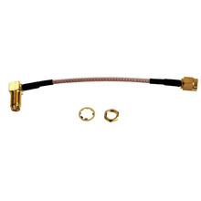 10cm SMA Male Plug to SMA Female Jack Bulkhead Right Angle Pigtail Cable RG316 2024 - buy cheap