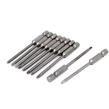 Uxcell Hot Sale 10pcs 1/4" Hex Shank 75mm x 3mm PH1 Phillips Crosshead Screwdriver Bits 2024 - buy cheap