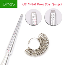 Американский размер металлического кольца измерительное кольцо с кольцами размер пальца измерительная палка кольцо ювелирные изделия инструменты 2024 - купить недорого