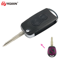 YIQIXIN 2 Buttons Modified Flip Floding Remote Car Key Shell Cover Fob For Ssangyong Actyon SUV Kyron Rexton Car Styling 2024 - buy cheap