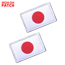 Insignia bordada con bandera japonesa, accesorio táctico militar para mochila, gorras, insignias de bandera de Japón, parches de tela, brazalete, pegatina de tela, 3 uds. 2024 - compra barato