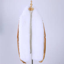 2020 Luxury X-large Genuine Fox Fur Knitted Women's Winter Scarf Real Fur Scarves Wrap Mufflers Lady Fashion Scarfs Nice Quality 2024 - buy cheap