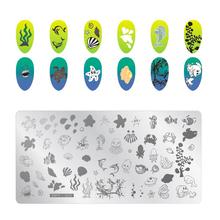 1pc Nail Stamping Plates Diamond Flower Animal Pattern Cartoon Nail Art Stamp Stamping Template Image Plate Stencils 2024 - buy cheap