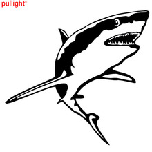 15.2*14.2CM GREAT WHITE SHARK Vinyl Decal Funny Animal Fish Window Decoration Car Sticker 2024 - buy cheap