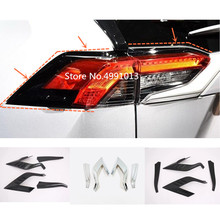 For Toyota Rav4 2019 2020 2021 Car Sticker Styling Trim Back Tail Light Rear Back Frame Lamp Cover Part Hoods Moulding 2024 - buy cheap