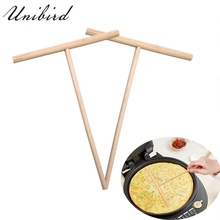 Unibird 1Pc Wooden Egg Cake Stick T Shape Heat Crepe Maker Pancake Batter Spreader Stick DIY Tool Kitchen Accessories 2024 - buy cheap