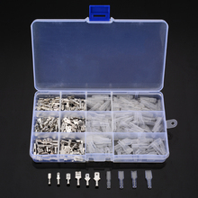 270pcs 2.8mm 4.8mm 6.3mm Crimp Spade Terminals Connector With Transparent Insulating Sleeves Electrical Wire Connectors Kit 2024 - buy cheap