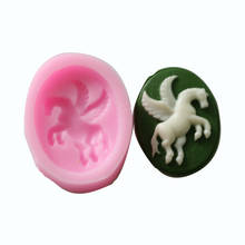 Pegasus horse unicorn silicone fandont mold  Pegasus horse unicornSilica gel moulds  Chocolate molds candy mould silicone molds 2024 - buy cheap
