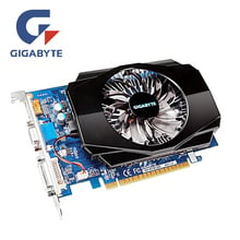 Видеокарта GIGABYTE GT730 2 Гб, GV-N730-2GI D3 128Bit GDDR3, графические карты для nVIDIA Geforce GT 730 D3 HDMI Dvi, б/у, VGA карты 2024 - купить недорого