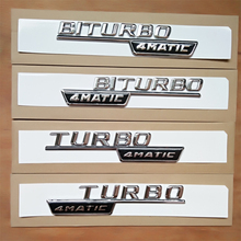 2pcs 4MATIC TURBO Badge Car Emblem sticker for Mercedes Benz w117 cla45 w205 c63 w212 e63 w207 w176 a45 x156 gla45  AMG Styling 2024 - buy cheap