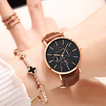 Модные женские часы VA VOOM Топ бренд женские часы кожаный ремешок Роскошные наручные часы женские часы Relogio feminino 2024 - купить недорого