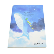 4pcs B5 cartoon blue whale notebook 30 pages high quality notebook student notepad school office supplies 2024 - buy cheap