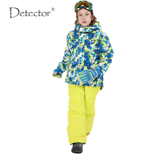 Детские лыжные костюмы для мальчиков, водонепроницаемая ветрозащитная лыжная куртка, штаны, зимние теплые комплекты для сноуборда, пальто для мальчиков на-30 градусов 2024 - купить недорого