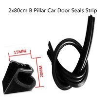 2x80cm B Pillar Car Door Seal Strip Sound Insulation For The Car B Pillar 3M Door Seal Auto Rubber Seals 2024 - buy cheap