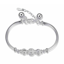 100% 925 sterling silver fashion simple design ladies`bracelets jewelry no fade cheap bracelet female women birthday gift 2024 - buy cheap