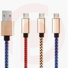 Cable de datos Micro usb tejido de cuerda de cáñamo, Cable de datos de carga para Samsung, Huawei, Nokia, HTC, Xiaomi V8, envío gratis 2024 - compra barato