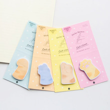 30 pages Kawaii Cat Claw Sticky Notes Memo Pads Planner Student Stationery School Office Supply 2024 - buy cheap