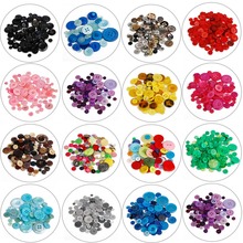 100Pcs Multicolor Resin Round Shape Apparel Sewing Buttons For Kids Clothes Scrapbooking Decorative Handicraft DIY Accessories 2024 - buy cheap