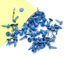 500Pcs Blue  Pastel  Round Mini Metal Brads Scrapbooking Embellishment Crafts 9x5mm A00515 2024 - buy cheap