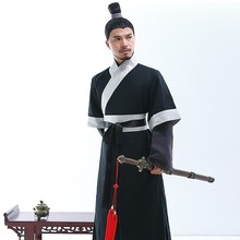 Hanfu antiguo para hombre, trajes de rendimiento de artes marciales, bata, película de TV, disfraz de kung fu wushu, ropa tradicional 2024 - compra barato