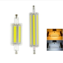 Luz de led cob regulável, 78mm 6w 118mm 12w r7s j78 j118 rx7s, substituição de lâmpadas de halogênio 2024 - compre barato