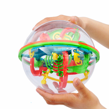 100 passo 3d puzzle bola mágica intelecto bola labirinto esfera globo brinquedos desafiando barreiras jogo cérebro tester equilíbrio formação 2024 - compre barato