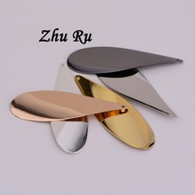 ZHU RU 5pcs/lot 58*18mm Charms Propeller blade Fan blades Oval drop-shaped Pendants Making Part Components DIY Handmade Jewelry 2024 - buy cheap