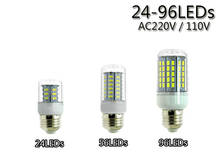 Super bright SMD 5730 LED Bulb 24 36 48 56 69 72 96leds E27 LED Corn Bulb light Wall lamp for home 220V 110V 2024 - buy cheap